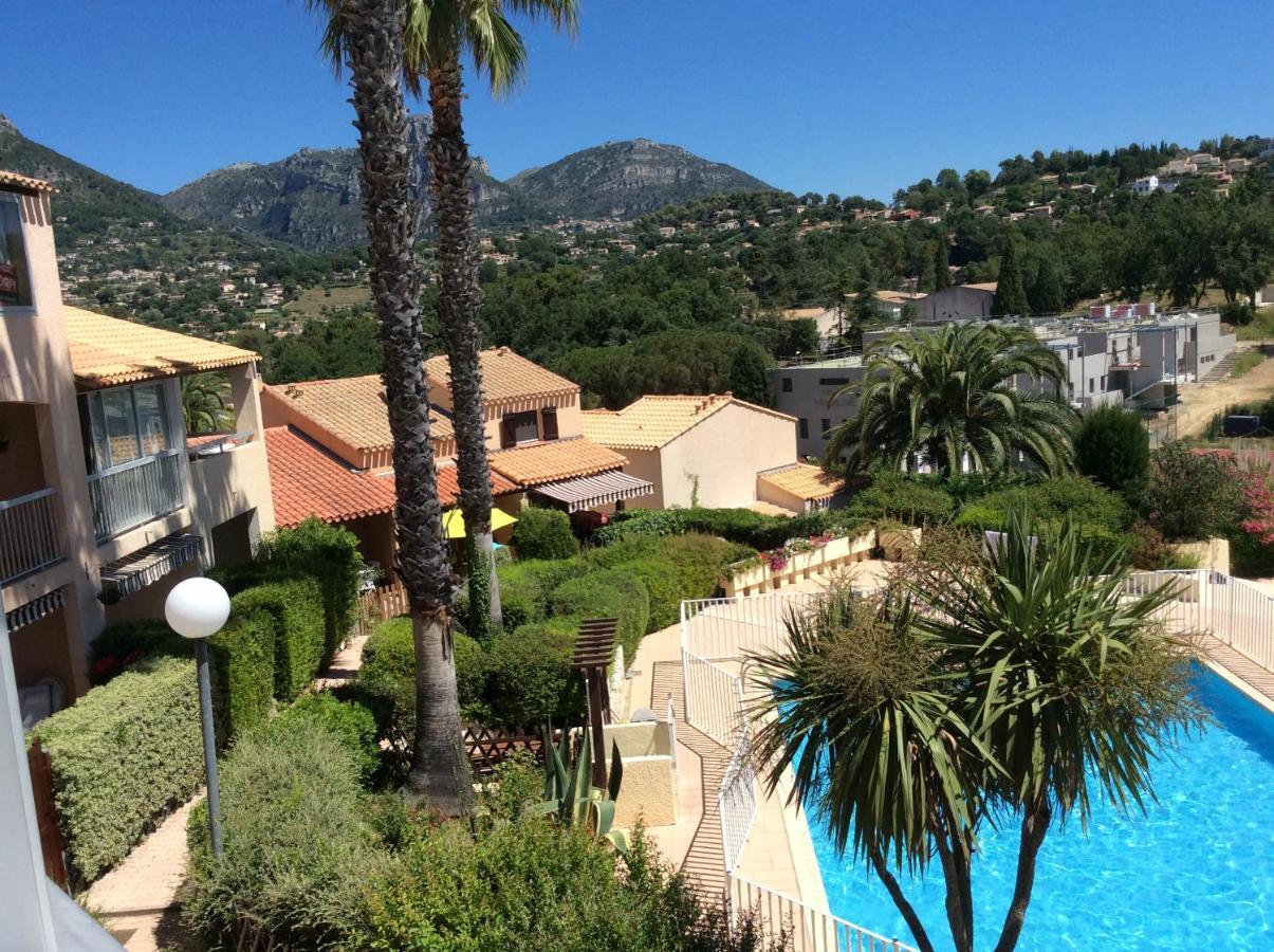 Au calme dans hameau fleuri joli Studio 3 pers piscine parking wi-fi Vence Bagian luar foto