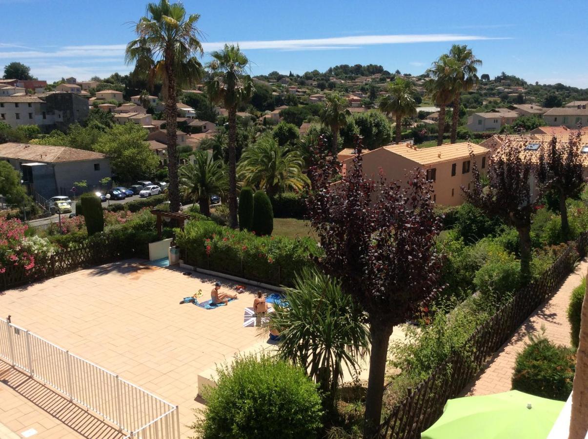 Au calme dans hameau fleuri joli Studio 3 pers piscine parking wi-fi Vence Bagian luar foto